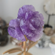 Load image into Gallery viewer, Amethyst Rose on Stand
