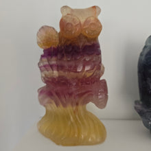 Load image into Gallery viewer, Rainbow Fluorite Owl
