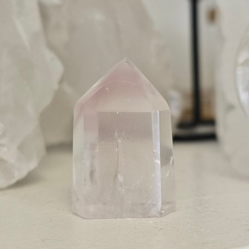 Pink Lithium Quartz Tower