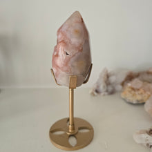 Load image into Gallery viewer, Pink Amethyst Flame with Stand

