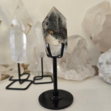Load image into Gallery viewer, Garden Quartz Points on Stand
