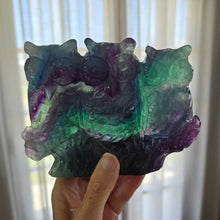 Load image into Gallery viewer, Rainbow Fluorite Owls
