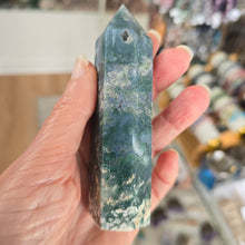 Load image into Gallery viewer, Moss Agate Tower
