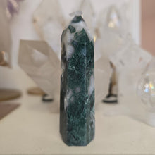 Load image into Gallery viewer, Moss Agate Tower
