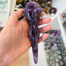 Load image into Gallery viewer, Chevron Amethyst Rose with Stand
