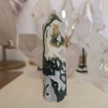 Load image into Gallery viewer, Moss Agate Tower
