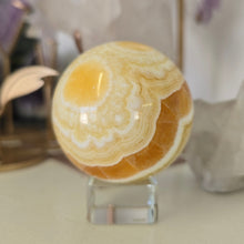 Load image into Gallery viewer, Orange Calcite Sphere

