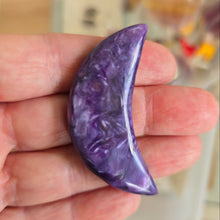Load image into Gallery viewer, Charoite Crescent Moon A Grade
