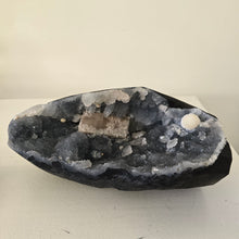 Load image into Gallery viewer, Blue Chalcedony with Mordenite and Calcite - Sugar Druze
