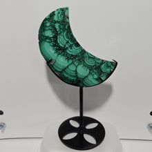 Load image into Gallery viewer, Malachite Crescent Moon
