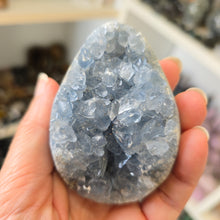 Load image into Gallery viewer, Celestite Cluster Egg
