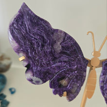 Load image into Gallery viewer, Charoite Wings - Rare
