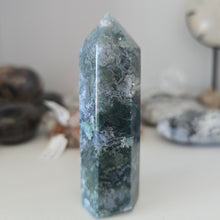 Load image into Gallery viewer, Moss Agate Tower
