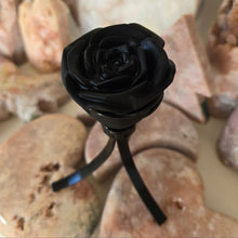 Load image into Gallery viewer, Black Obsidian Rose - Spinning Stand

