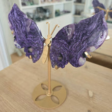 Load image into Gallery viewer, Charoite Wings - Rare
