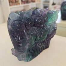 Load image into Gallery viewer, Rainbow Fluorite Owls
