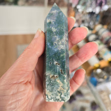Load image into Gallery viewer, Moss Agate Tower
