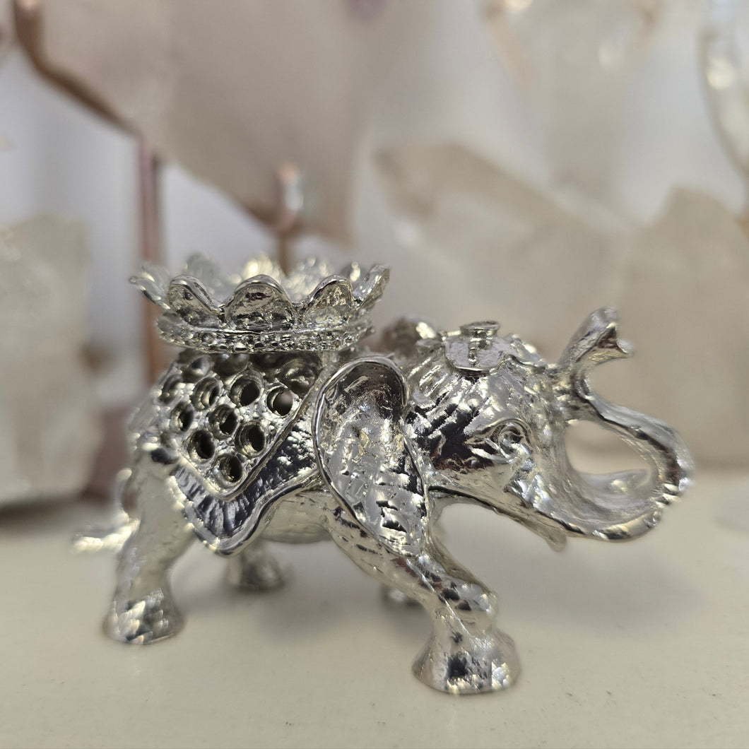 Elephant Sphere Stand -- Silver