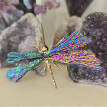 Load image into Gallery viewer, Aura Kyanite Dragonfly - Rainbow
