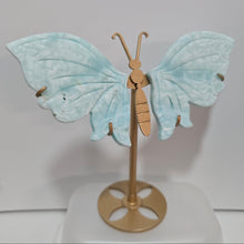 Load image into Gallery viewer, Blue Aragonite Butterfly Wings
