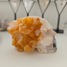 Load image into Gallery viewer, Tangerine Quartz Cluster Stone Skull
