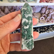 Load image into Gallery viewer, Moss Agate Tower
