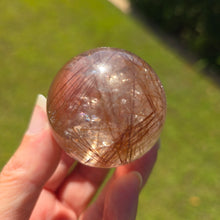 Load image into Gallery viewer, Rutile Quartz Sphere - Copper
