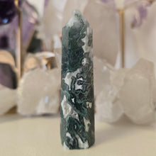 Load image into Gallery viewer, Moss Agate Tower
