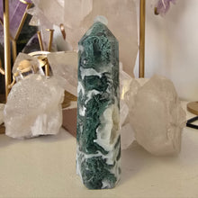 Load image into Gallery viewer, Moss Agate Tower
