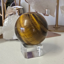Load image into Gallery viewer, Tiger&#39;s Eye Sphere
