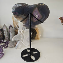 Load image into Gallery viewer, Agate Amethyst Heart Wings
