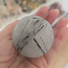 Load image into Gallery viewer, Black Tourmaline in Quartz Sphere - Rainbow
