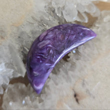 Load image into Gallery viewer, Charoite Crescent Moon A Grade
