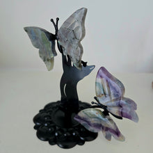 Load image into Gallery viewer, Playful Cat - 2 Butterflies
