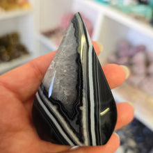 Load image into Gallery viewer, Black Onyx and Quartz Flame
