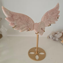Load image into Gallery viewer, Pink Amethyst Heart Wings
