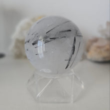 Load image into Gallery viewer, Black Tourmaline in Quartz Sphere - Rainbow
