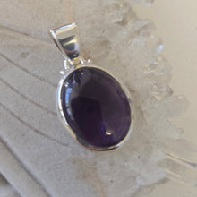 Load image into Gallery viewer, Amethyst Sterling Silver Pendant
