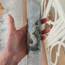 Load image into Gallery viewer, Moss Agate Tower
