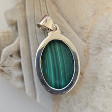 Load image into Gallery viewer, Malachite Sterling Silver Pendant
