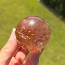 Load image into Gallery viewer, Rutile Quartz Sphere - Copper

