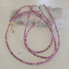 Load image into Gallery viewer, Pink Tourmaline Faceted Necklace
