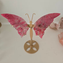 Load image into Gallery viewer, Rhodonite in Quartz Butterfly Wings
