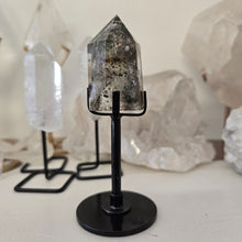 Load image into Gallery viewer, Garden Quartz Points on Stand
