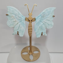 Load image into Gallery viewer, Blue Aragonite Butterfly Wings
