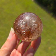 Load image into Gallery viewer, Rutile Quartz Sphere - Copper
