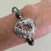 Load image into Gallery viewer, Dragon Blood Jasper and Quartz Bracelet
