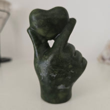 Load image into Gallery viewer, Jade Hand Heart
