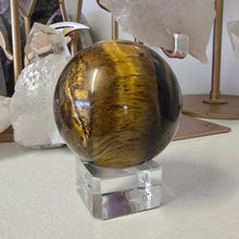 Load image into Gallery viewer, Tiger&#39;s Eye Sphere
