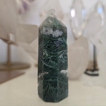Load image into Gallery viewer, Moss Agate Tower
